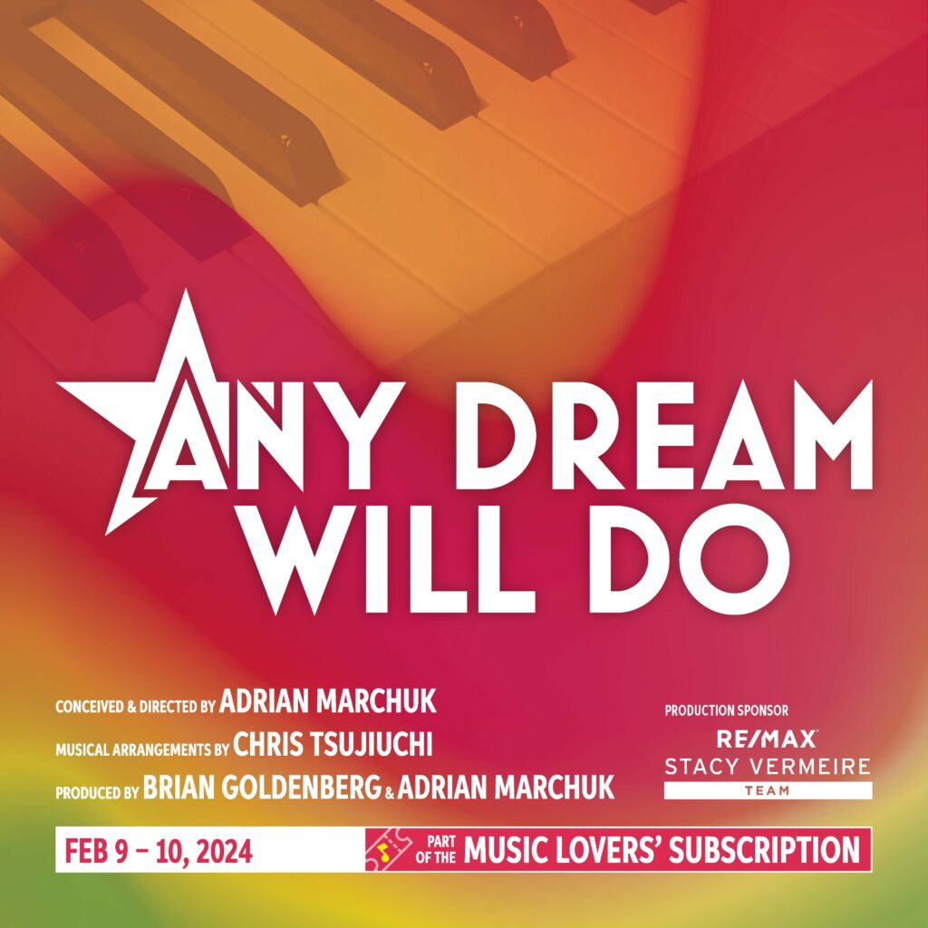 Poster for "Any Dream Will Do" at the Capitol Theatre