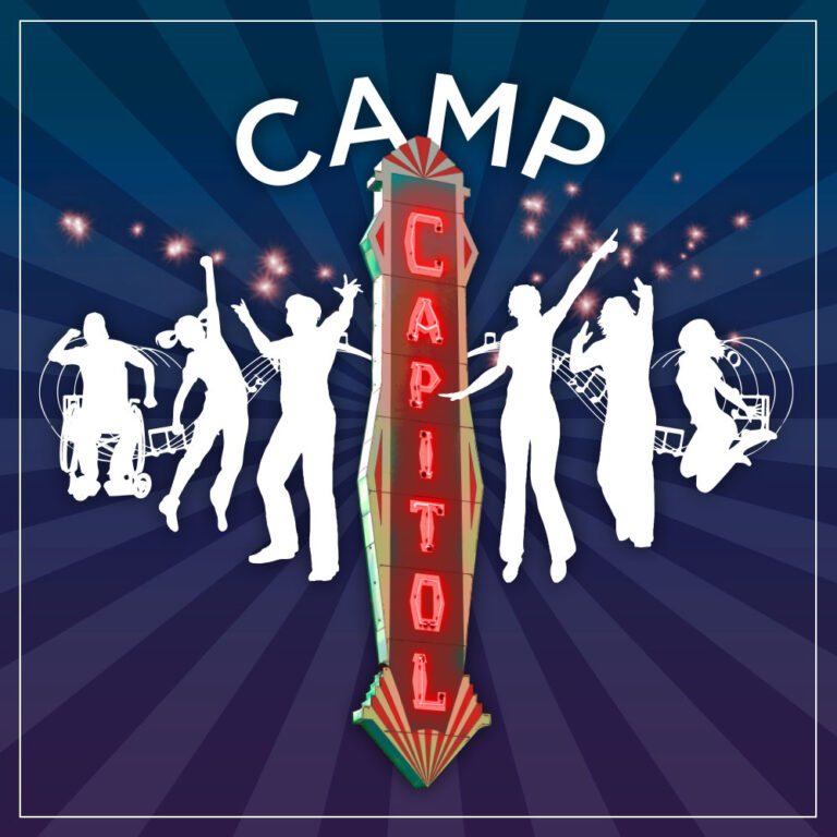 Logo for "Camp Capitol", the Capitol Theatre's theatre camp for youth.