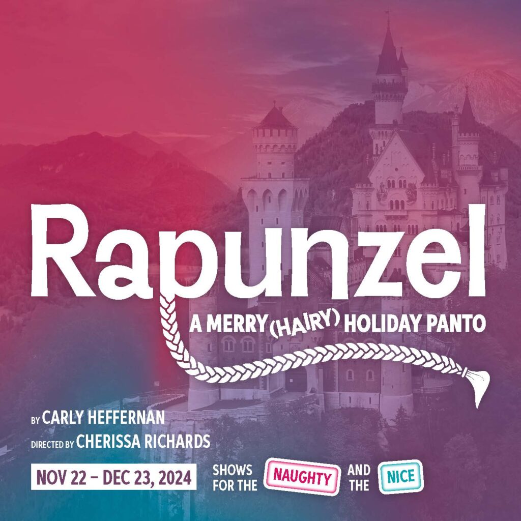 Poster for "Rapunzel - a Very (Hairy) Holiday Panto" at the Capitol Theatre